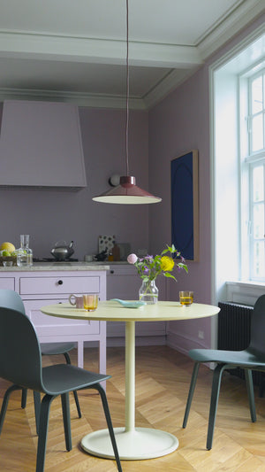 Muuto Soft eettafel rond Ø95 cm Beige Green