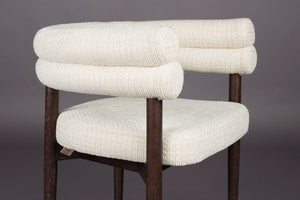 Dutchbone Sela eetkamerstoel off white