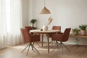 HelloChair HC10 Qube eetkamerstoel spinpoot beige Lodge Hazel