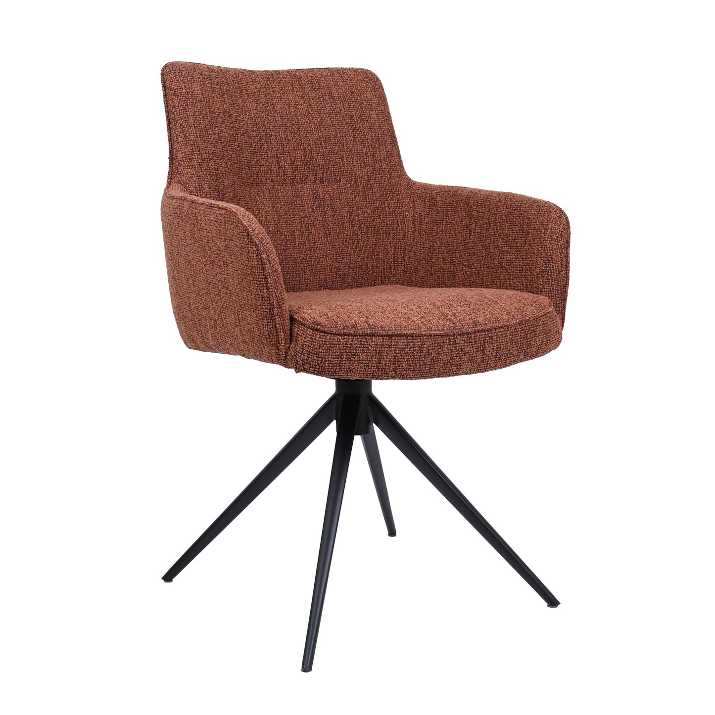 HelloChair HC10 Qube eetkamerstoel spinpoot zwart Lodge Hazel