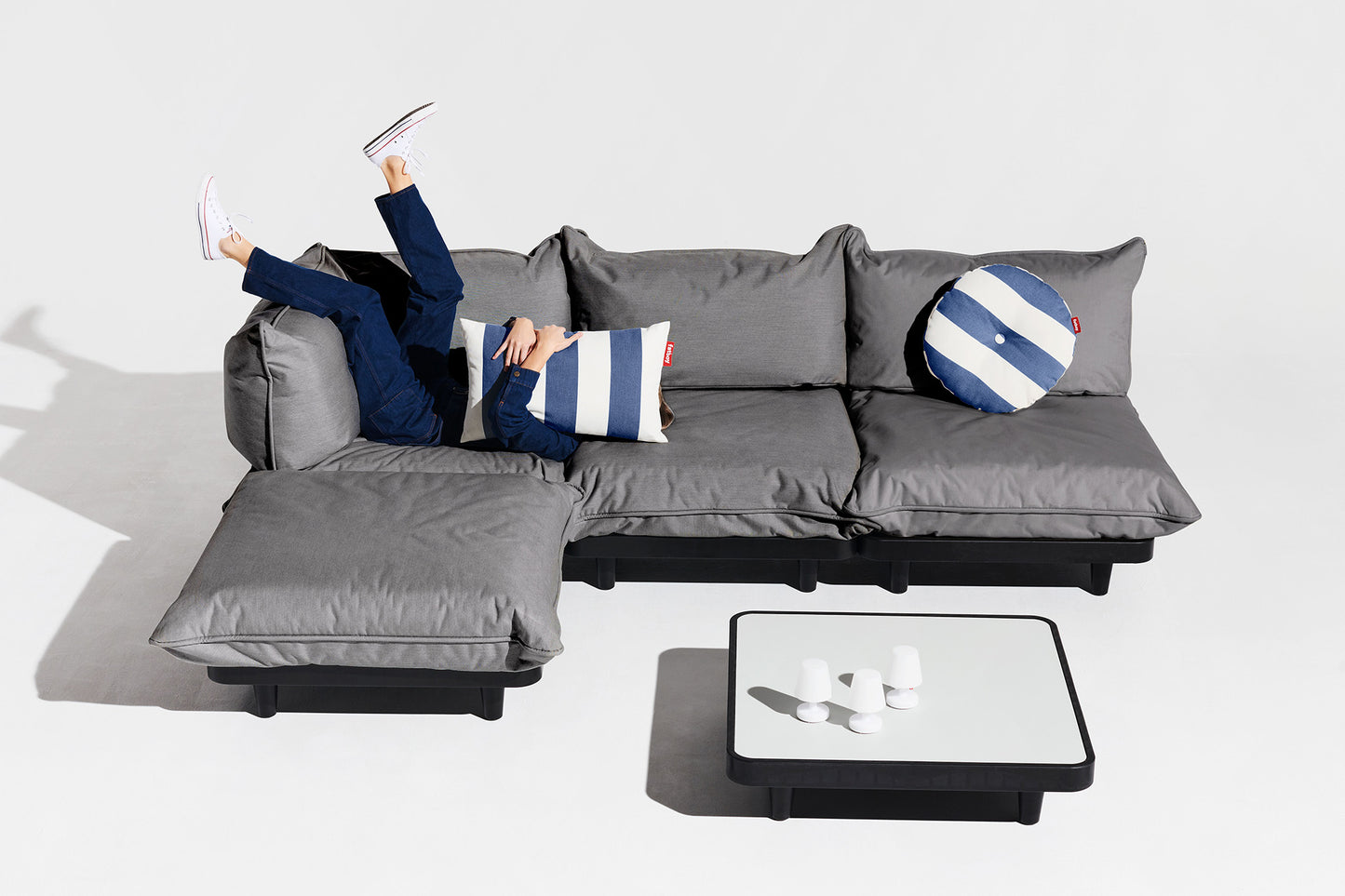 Fatboy Paletti tuinbank medium Rock Grey