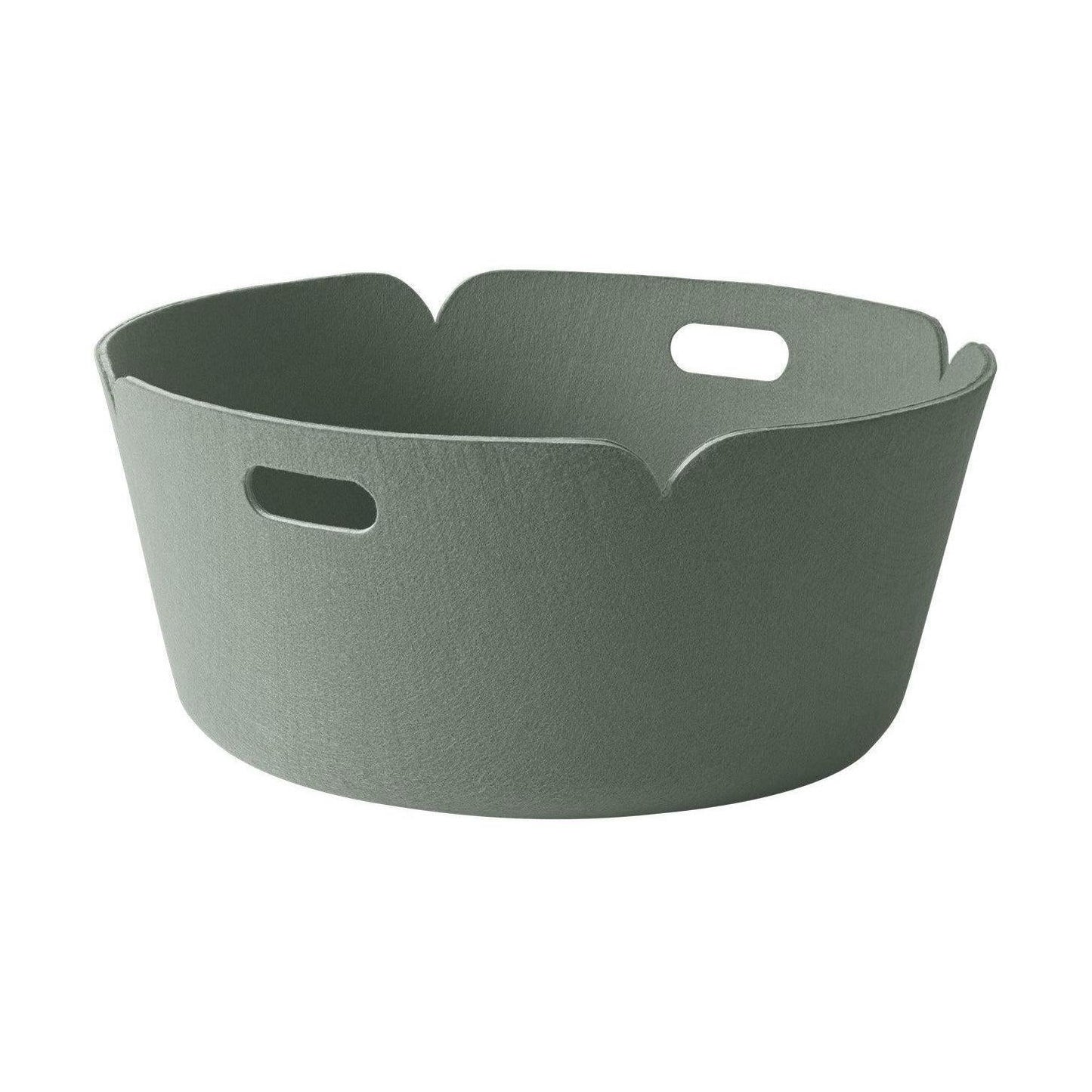 Muuto Restore Round opbergmand Dusty Green