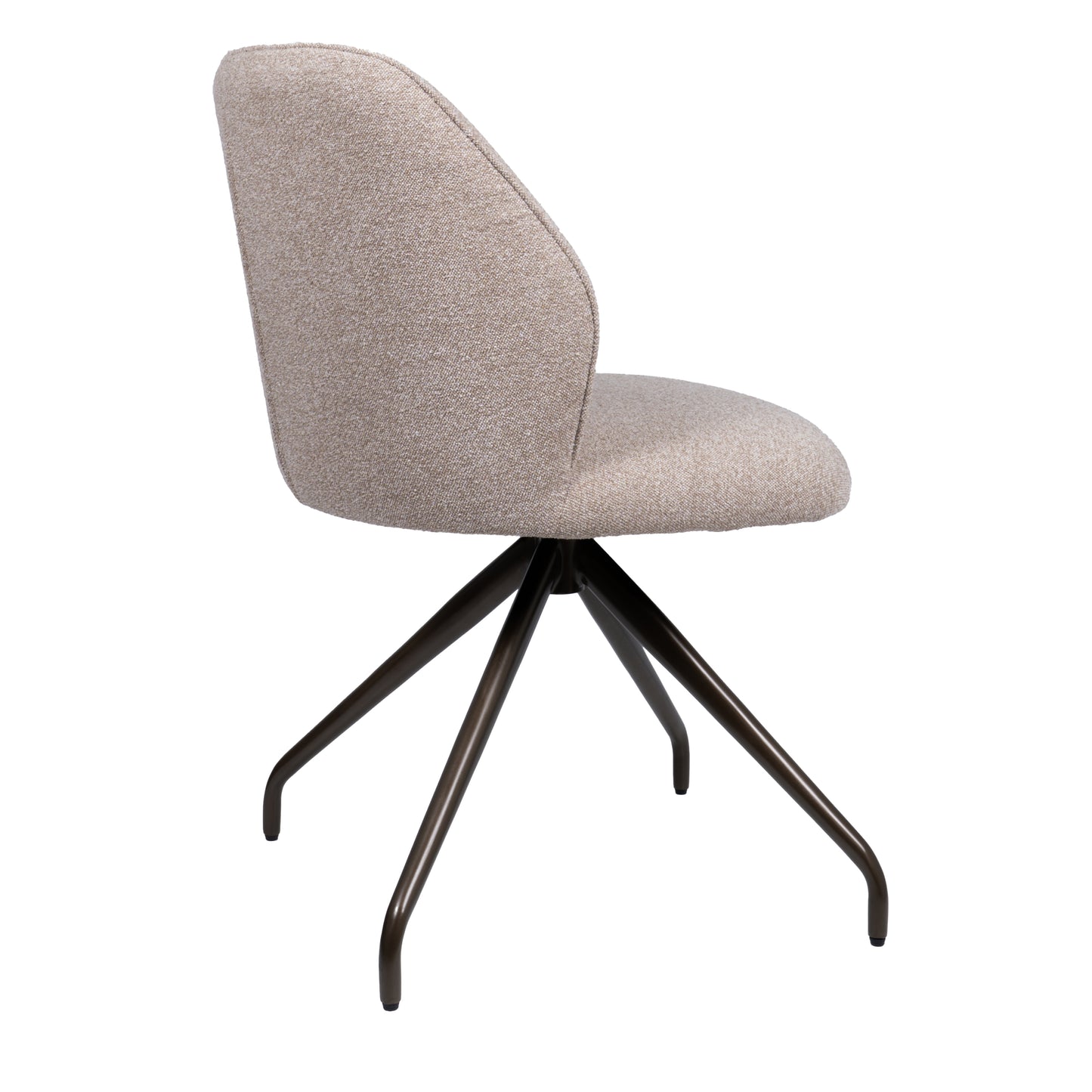 HelloChair HC21 Rivi eetkamerstoel Lake Oats spinpoot anodic brown
