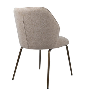 HelloChair HC21 Rivi eetkamerstoel Lake Oats vierpoot anodic brown