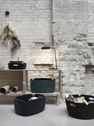 Muuto Restore Round opbergmand Brown Green