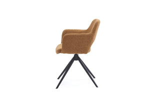 HelloChair HC31 Lillem eetkamerstoel San Remo Curry spinpoot zwart