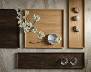 Bolia Still Rectangular dienblad geolied eiken