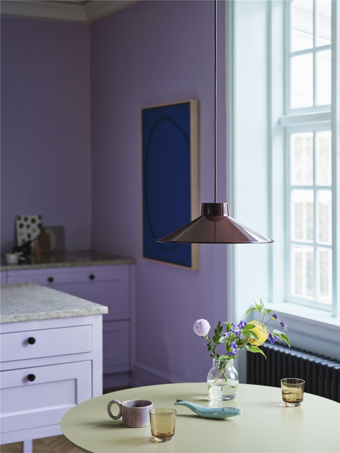Muuto Soft eettafel rond Ø95 cm Beige Green