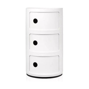 Kartell Componibili kastje rond (3 comp) wit