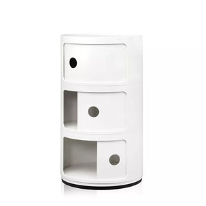 Kartell Componibili kastje rond (3 comp) wit