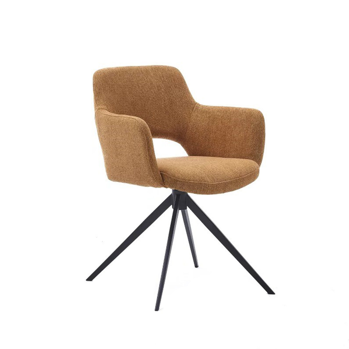 HelloChair HC31 Lillem eetkamerstoel San Remo Curry spinpoot zwart