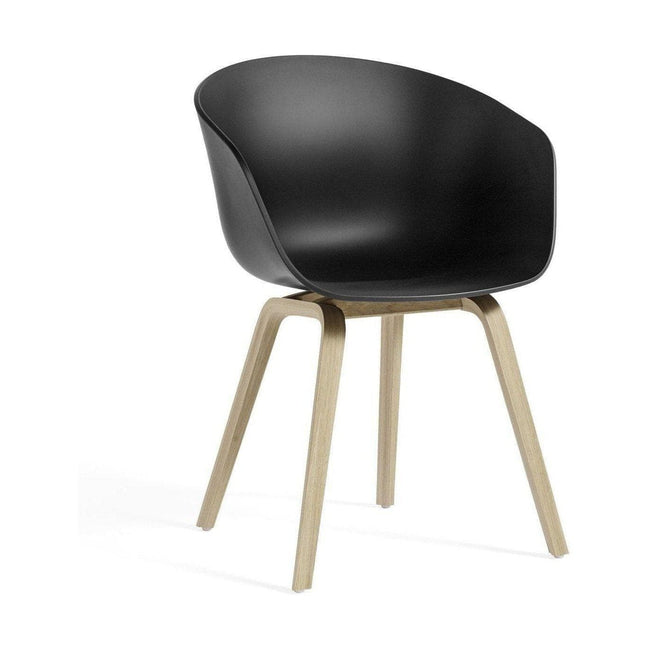 HAY About a Chair AAC 22 eetkamerstoel mat gelakt black - 100348