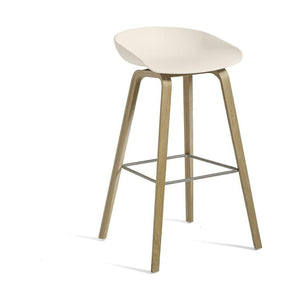 HAY About a Stool AAS 32 Barkruk H75 gezeept cream white