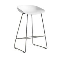 HAY About a Stool AAS 38 Barkruk H65 RVS white