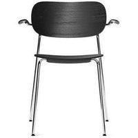 Audo Copenhagen Co Chair eetkamerstoel chrome met armleuning black oak