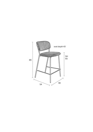 Breeze Ligga barkruk H65 lichtgroen