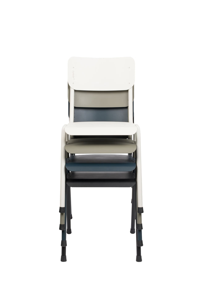 Zuiver Back to School stoel outdoor grey blue - Zuiver Back to School stoel outdoor grey blue