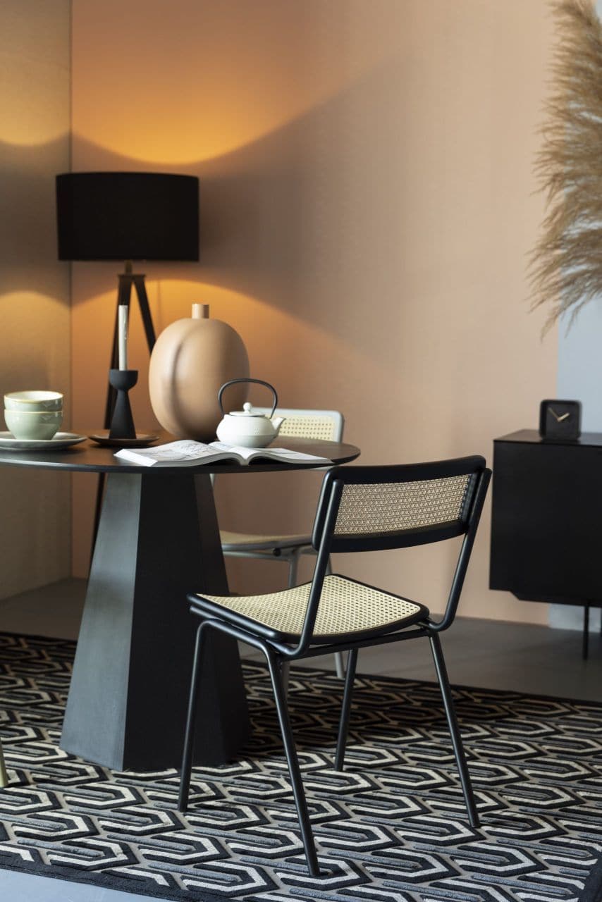 Zuiver Jort stoel black/natural