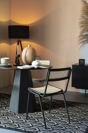 Zuiver Jort stoel black/natural
