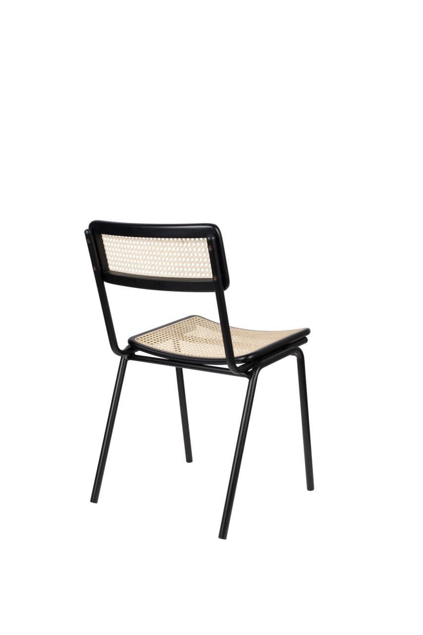 Zuiver Jort stoel black/natural