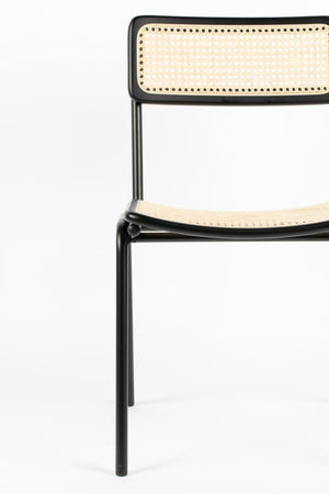 Zuiver Jort stoel black/natural