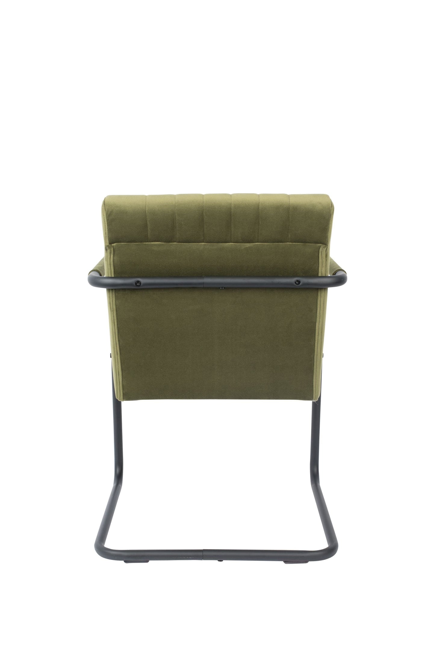 Dutchbone Stitched armstoel velvet olive
