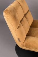 Dutchbone Bar fauteuil Velvet Goldbrown