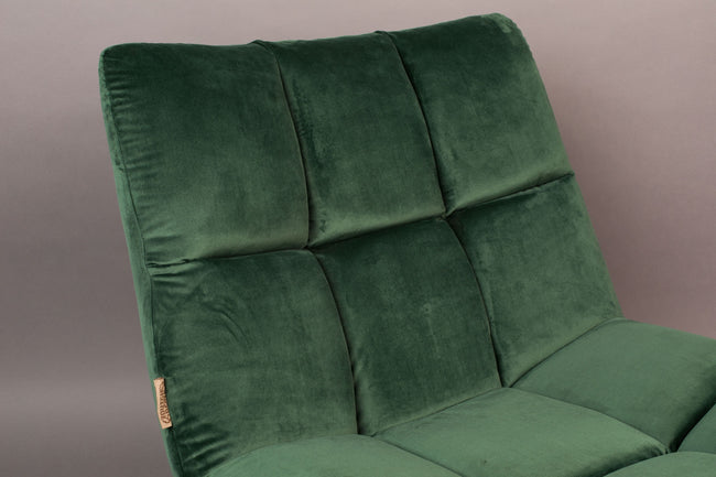 Dutchbone Bar fauteuil Velvet Green - Dutchbone Bar fauteuil Velvet Green