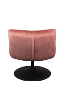 Dutchbone Bar fauteuil velvet Old Pink