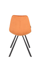 Dutchbone Franky stoel velvet orange