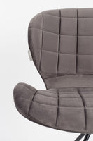 Zuiver OMG stoel velvet grey