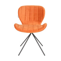Zuiver OMG stoel velvet orange