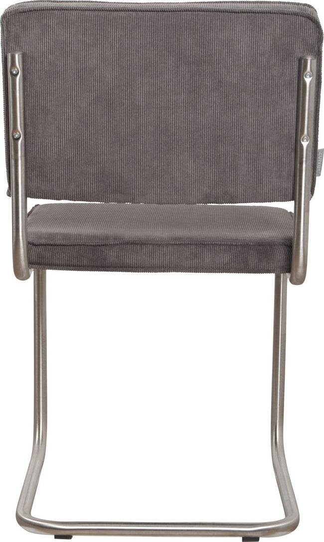 Zuiver Ridge Rib brushed stoel grey - Zuiver Ridge Rib brushed stoel grey