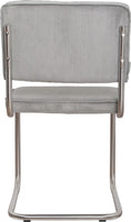 Zuiver Ridge Rib brushed stoel cool grey
