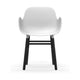Normann Copenhagen Form armstoel White vierpoot zwart eikenhout