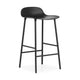 Normann Copenhagen Form barkruk H65 Black vierpoot staal