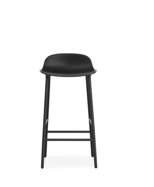 Normann Copenhagen Form barkruk H65 Black vierpoot staal