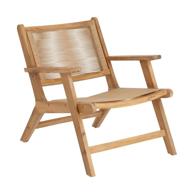 Kave Home Geralda fauteuil Acacia naturel - Kave Home Geralda fauteuil Acacia naturel