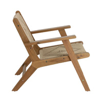 Kave Home Geralda fauteuil Acacia donker
