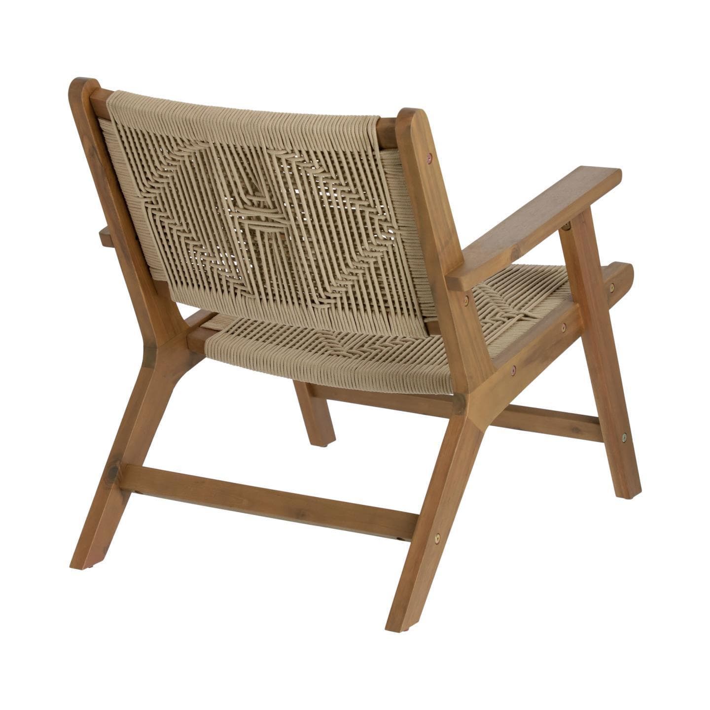 Kave Home Geralda fauteuil Acacia donker