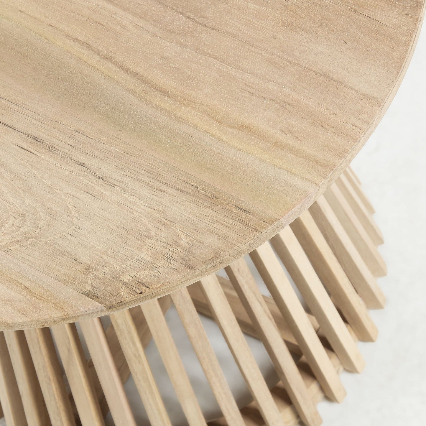 Kave Home Jeanette bijzettafel naturel ø50 cm