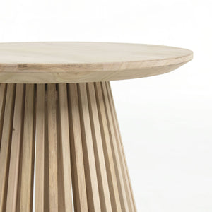 Kave Home Jeanette bijzettafel naturel ø50 cm