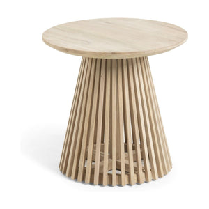Kave Home Jeanette bijzettafel naturel ø50 cm