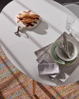 Kave Home Oqui uitschuifbare eettafel wit 120-200x90