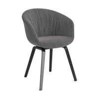 HAY About a Chair AAC 23 soft eetkamerstoel gelakt zwart - grijs