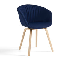 HAY About a Chair AAC 23 soft eetkamerstoel gelakt naturel - donkerblauw