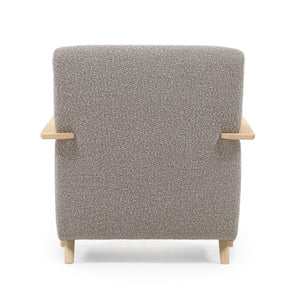 Kave Home Meghan fauteuil grijs fleece