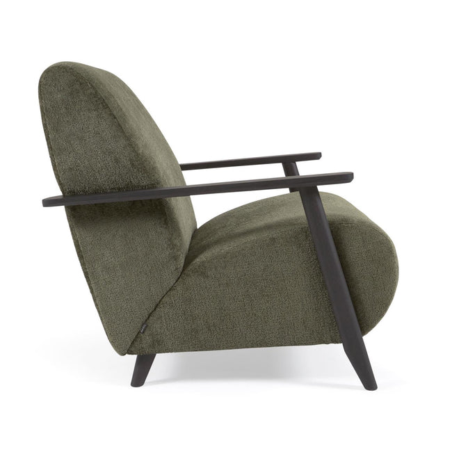 Kave Home Meghan fauteuil groen chenille - Kave Home Meghan fauteuil groen chenille