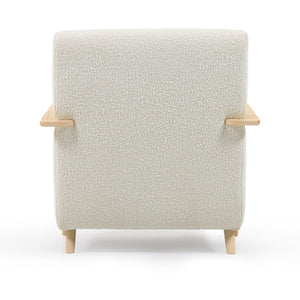 Kave Home Meghan fauteuil wit fleece