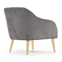 Kave Home Bobly fauteuil donkergrijze chenille